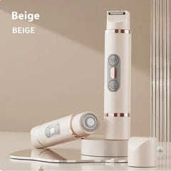 Dual-Head Electric Shaver Painless Women'S Epilator Bikini Hair Removal Device Automatic Hair Trimmer Underarm Facial Lips Leg