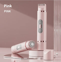 Dual-Head Electric Shaver Painless Women'S Epilator Bikini Hair Removal Device Automatic Hair Trimmer Underarm Facial Lips Leg