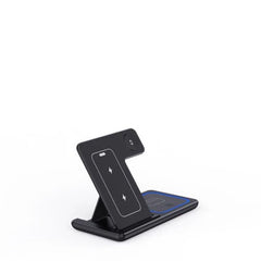 3 in 1 LED Fast Wireless Charger Stand Foldable Charging Station