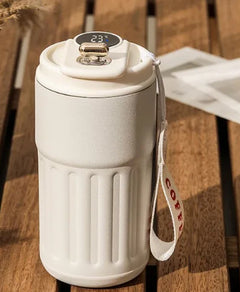 Smart Digital Thermal Bottle Portable Coffee Mug Stainless Steel Water Bottle In-Car Insulated Cup Keep Cold Vacuum Flasks 450Ml