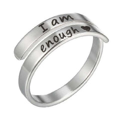 Retro Stainless Steel English Double Ring