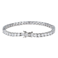 Tennis Chain Copper Zircon Single Row Hip Hop Bracelet