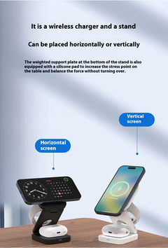 3 in 1 FOLDABLE WIRELESS CHARGER