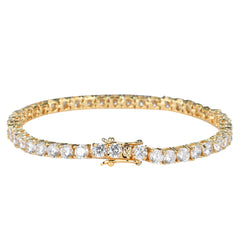 Tennis Chain Copper Zircon Single Row Hip Hop Bracelet
